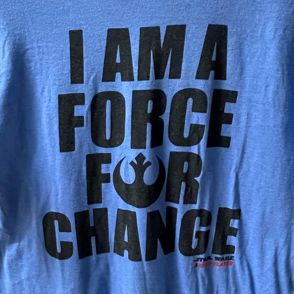 Sz Med Blue “Force for Change” T-Shirt - Picture 3 of 4